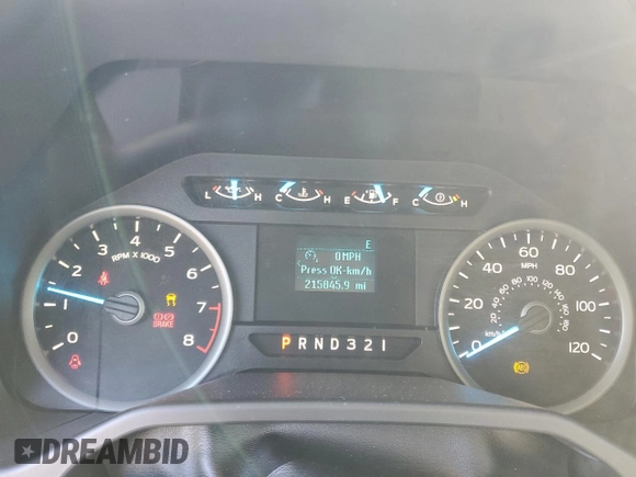 2015 Ford F-150 XLT with VIN 1FTEW1C88FKD74865, listed as a Copart auction lot 48251125 with 215,845 mi miles and Salvage Title. Bid and sale history available at carsss.com. Image 9.