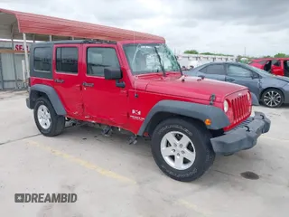 2007 Jeep Wrangler Unlimited X with VIN 1J4GB39157L108803, listed as a IAAI auction lot 41894435 with 46,654 mi miles and . Bid and sale history available at DreamBid. Image 1.
