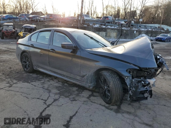 2023 BMW 5 Series 540i xDrive with VIN WBA73BJ01PCL40246, listed as a Copart auction lot 42847975 with Not Provided miles and Salvage Title. Bid and sale history available at carsss.com. Image 4.