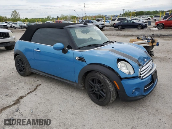 2014 MINI Convertible z VIN WMWZN3C57ET570016, wystawiony jako Copart lot #54565815 z przebiegiem 74 742 mil mil oraz Szkoda całkowita • Salvage title. Historia ofert i sprzedaży dostępna na DreamBid. Obrazek 4.