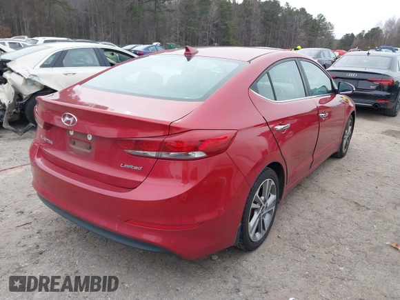 2017 Hyundai Elantra Value Edition z VIN KMHD84LF6HU226416, wystawiony jako IAAI lot #41298971 z przebiegiem 131 863 mil mil oraz . Historia ofert i sprzedaży dostępna na DreamBid. Obrazek 4.