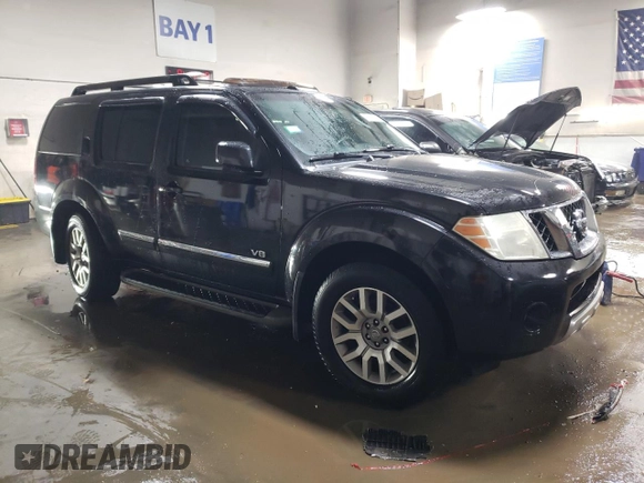 2008 Nissan Pathfinder LE with VIN 5N1BR18B98C614741, listed as a Copart auction lot 47683335 with 160,147 mi miles and Salvage Title. Bid and sale history available at carsss.com. Image 4.