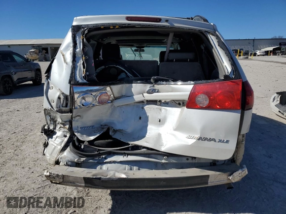 2006 Toyota Sienna XLE with VIN 5TDZA22C36S522621, listed as a Copart auction lot 47387675 with 214,500 mi miles and Salvage Title. Bid and sale history available at carsss.com. Image 6.