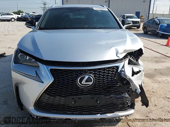 2017 Lexus NX 200t with VIN JTJYARBZXH2081618, listed as a Copart auction lot 57838325 with 96,172 mi miles and Salvage title. Bid and sale history available at DreamBid. Image 15.