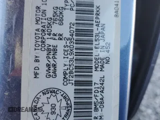 1999 Toyota Tercel z VIN JT2BC53L9X0354072, wystawiony jako Copart lot #73050384 z przebiegiem 163 566 mil mil oraz Szkody całkowita. Historia ofert i sprzedaży dostępna na DreamBid. Obrazek 13.
