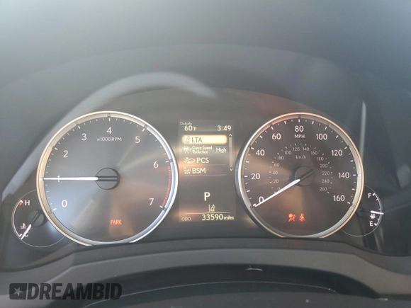 2022 Lexus IS with VIN JTHDA1D28N5118399, listed as a Copart auction lot 87113994 with 33,590 mi miles and Salvage Title. Bid and sale history available at carsss.com. Image 9.