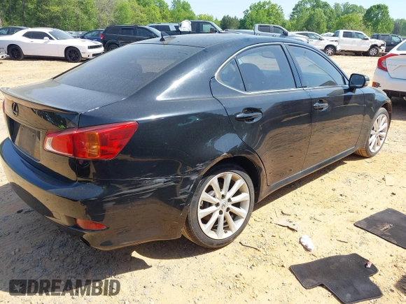 2010 Lexus IS 250 with VIN JTHCF5C25A2033991, listed as a IAAI auction lot 42052234 with 217,930 mi miles and . Bid and sale history available at carsss.com. Image 4.