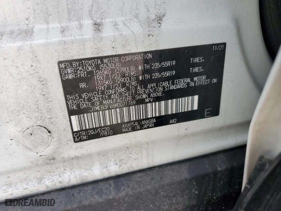 2021 Toyota RAV4 Prime XSE with VIN JTMEB3FV6MD071769, listed as a Copart auction lot 49163285 with 35,677 mi miles and Salvage Title. Bid and sale history available at carsss.com. Image 13.