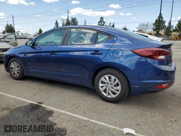 2019 Hyundai Elantra SE with VIN 5NPD74LFXKH495222, listed as a Copart auction lot 51263395 with 58,278 mi miles and Salvage Title. Bid and sale history available at DreamBid. Image 2.