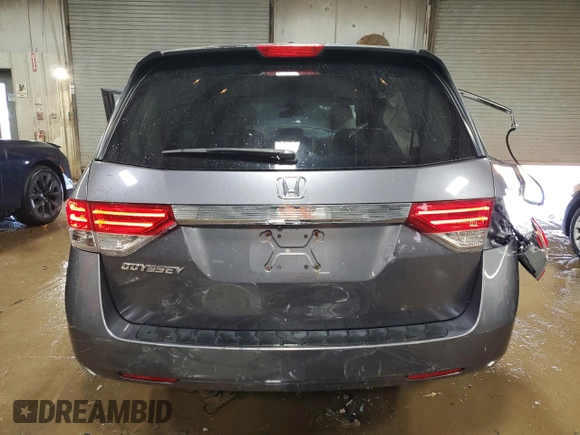 2015 Honda Odyssey EX-L with VIN 5FNRL5H64FB051046, listed as a Copart auction lot 50446525 with 152,983 mi miles and Salvage Title. Bid and sale history available at DreamBid. Image 6.
