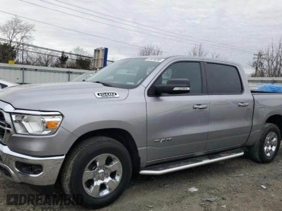 2019 Ram 1500 Big Horn with VIN 1C6SRFFTXKN668081, listed as a Copart auction lot 60136735 with 108,309 mi miles and Salvage title. Bid and sale history available at DreamBid. Image 1.
