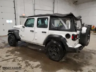 2018 Jeep Wrangler Unlimited Sport S with VIN 1C4HJXDN5JW226287, listed as a Copart auction lot 87167884 with 0 mi miles and Salvage Title. Bid and sale history available at carsss.com. Image 2.