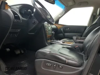2012 Infiniti QX56 8-passenger with VIN JN8AZ2ND3C9716249, listed as a Copart auction lot 75364924 with 0 mi miles and Clean Title. Bid and sale history available at carsss.com. Image 7.