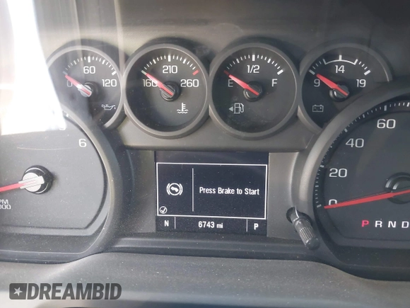 2024 Chevrolet Silverado 1500 Custom with VIN 3GCPABEK4RG279124, listed as a IAAI auction lot 41829561 with 6,743 mi miles and . Bid and sale history available at DreamBid. Image 7.
