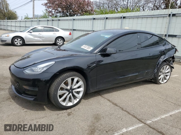 2021 Tesla Model 3 Standard Range Plus with VIN 5YJ3E1EA2MF850760, listed as a Copart auction lot 53487885 with 71,065 mi miles and Clean Title. Bid and sale history available at DreamBid. Image 1.