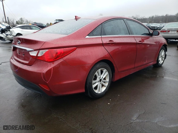 2014 Hyundai Sonata GLS with VIN 5NPEB4AC9EH860165, listed as a Copart auction lot 47287245 with 137,923 mi miles and Salvage Title. Bid and sale history available at carsss.com. Image 3.