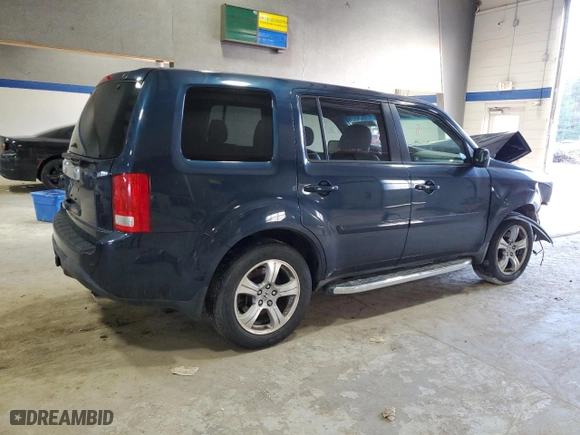 2012 Honda Pilot EX-L with VIN 5FNYF3H5XCB012035, listed as a Copart auction lot 43764035 with 188,025 mi miles and Salvage Title. Bid and sale history available at carsss.com. Image 3.
