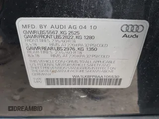 2010 Audi Q5 with VIN WA1LKBFP8AA105530, listed as a IAAI auction lot 42757875 with 90,579 mi miles and . Bid and sale history available at DreamBid. Image 9.