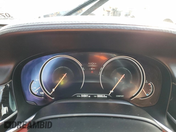 2017 BMW 7 Series 740i with VIN WBA7E2C59HG739984, listed as a Copart auction lot 37475514 with 54,841 mi miles. Bid and sale history available at carsss.com. Image 9.