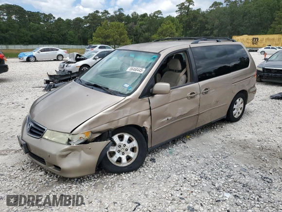 2004 Honda Odyssey EX z VIN 5FNRL18684B118446, wystawiony jako Copart lot #56468445 z przebiegiem 153 848 mil mil oraz Szkoda całkowita • Salvage title. Historia ofert i sprzedaży dostępna na DreamBid. Obrazek 1.