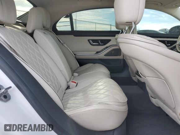 2024 Mercedes-Benz S 580e with VIN W1K6G6KB0RA259964, listed as a Copart auction lot 82029224 with 9,447 mi miles and Salvage Title. Bid and sale history available at DreamBid. Image 10.