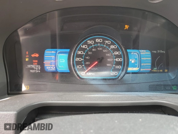 2010 Ford Fusion Hybrid with VIN 3FADP0L35AR295042, listed as a Copart auction lot 52731875 with 187,567 mi miles and Salvage Title. Bid and sale history available at carsss.com. Image 9.