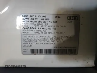 2021 Audi e-tron Prestige with VIN WA1VABGEXMB001869, listed as a Copart auction lot 52728573 with 26,110 mi miles. Bid and sale history available at carsss.com. Image 13.