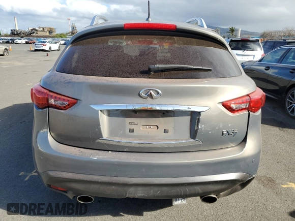 2013 Infiniti FX with VIN JN8CS1MU4DM141943, listed as a Copart auction lot 48251305 with 89,764 mi miles and Salvage title. Bid and sale history available at DreamBid. Image 6.