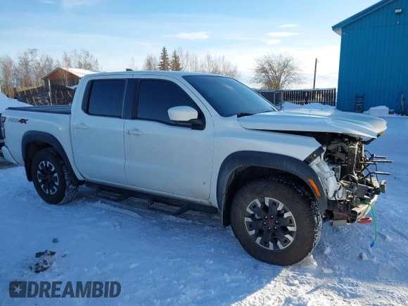 2024 Nissan Frontier Pro-4X with VIN 1N6ED1EK3RN620414, listed as a IAAI auction lot 41613820 with 10,714 mi miles and . Bid and sale history available at DreamBid. Image 14.