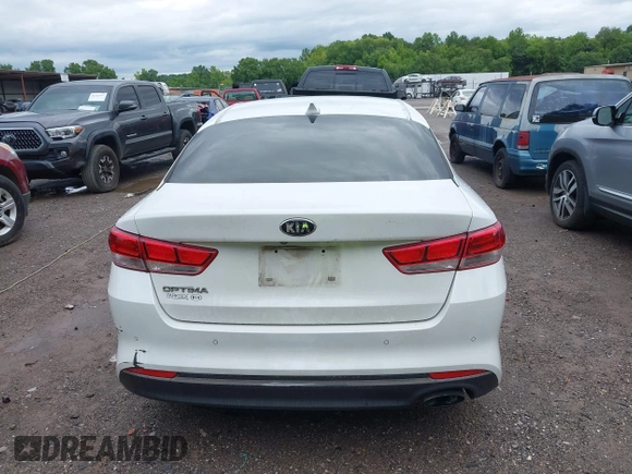 2018 Kia Optima S with VIN 5XXGT4L36JG265878, listed as a IAAI auction lot 42302801 with 101,927 mi miles and . Bid and sale history available at DreamBid. Image 17.