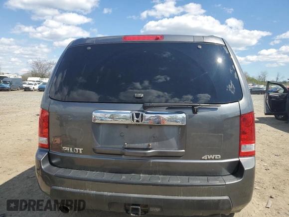 2011 Honda Pilot EX-L with VIN 5FNYF4H53BB036343, listed as a Copart auction lot 52136145 with 217,132 mi miles and Salvage Title. Bid and sale history available at carsss.com. Image 6.
