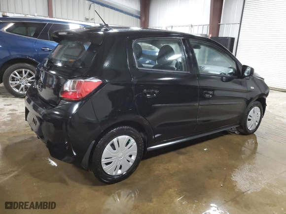 2022 Mitsubishi Mirage ES with VIN ML32AUHJ3NH008597, listed as a Copart auction lot 51968675 with 37,529 mi miles and Salvage Title. Bid and sale history available at carsss.com. Image 3.