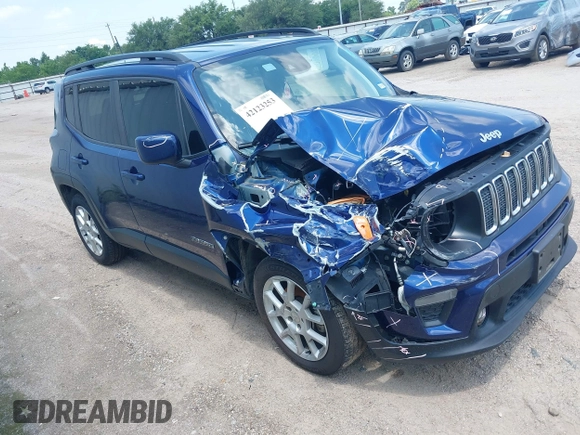 2021 Jeep Renegade Latitude with VIN ZACNJCBB8MPM36868, listed as a IAAI auction lot 42123253 with 52,760 mi miles and . Bid and sale history available at DreamBid. Image 1.