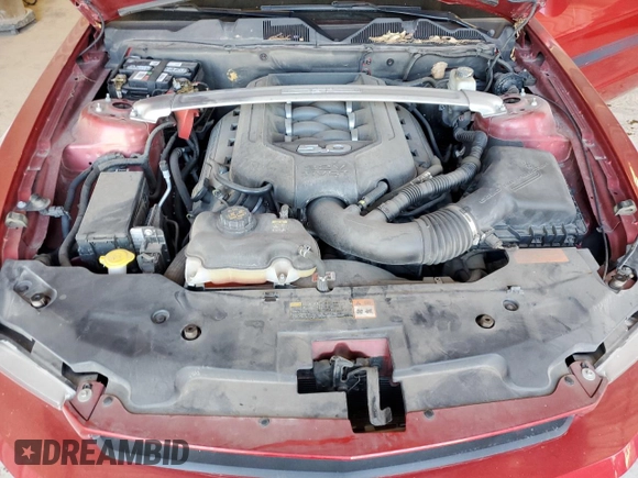 2011 Ford Mustang GT with VIN 1ZVBP8FF7B5153654, listed as a Copart auction lot 81257634 with 48,879 mi miles and Salvage Title. Bid and sale history available at DreamBid. Image 11.