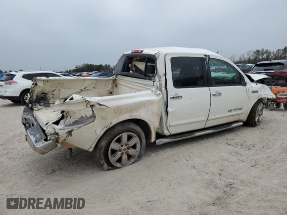 2010 Nissan Titan SE with VIN 1N6BA0ED6AN312861, listed as a Copart auction lot 88127865 with 166,205 mi miles and Salvage Title. Bid and sale history available at carsss.com. Image 3.