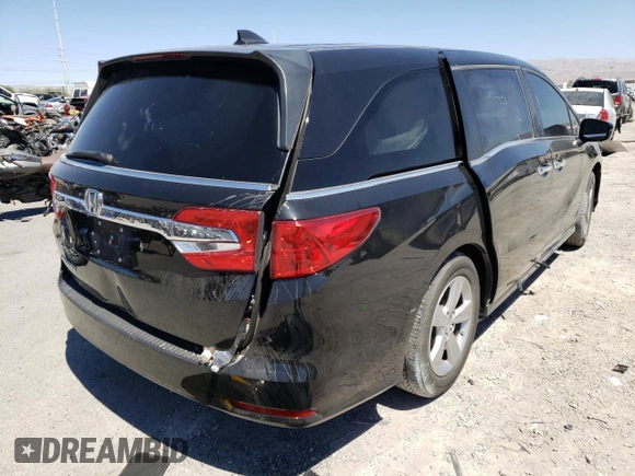 2020 Honda Odyssey EX with VIN 5FNRL6H53LB018841, listed as a Copart auction lot 75122564 with 31,211 mi miles and Salvage Title. Bid and sale history available at DreamBid. Image 4.