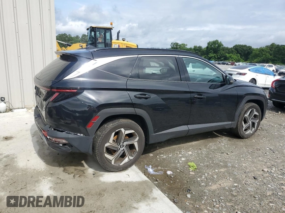 2023 Hyundai Tucson Limited with VIN 5NMJECAE2PH201393, listed as a Copart auction lot 60436905 with 25,855 mi miles and Salvage title. Bid and sale history available at DreamBid. Image 3.
