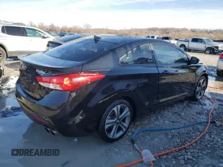 2013 Hyundai Elantra Coupe GS with VIN KMHDH6AE0DU001327, listed as a Copart auction lot 82601274 with 45,293 mi miles and Salvage Title. Bid and sale history available at carsss.com. Image 3.