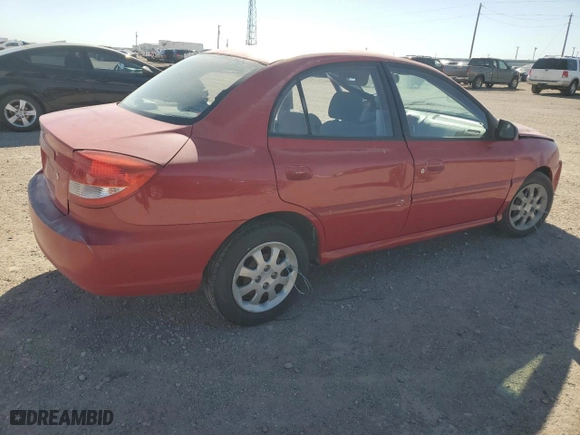 2004 Kia Rio with VIN KNADC125946285319, listed as a Copart auction lot 49844415 with 86,272 mi miles and Salvage Title. Bid and sale history available at carsss.com. Image 3.