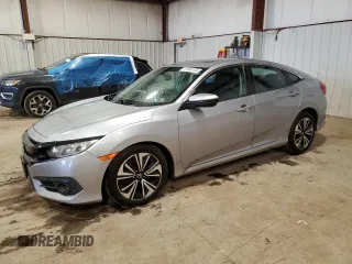 2017 Honda Civic Sedan EX-L with VIN 19XFC1F78HE204463, listed as a Copart auction lot 51844185 with 78,528 mi miles and Salvage Title. Bid and sale history available at carsss.com. Image 1.