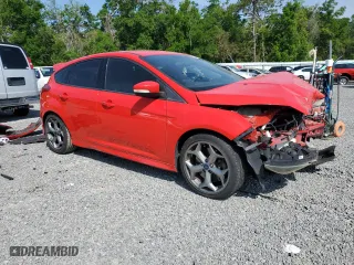 2017 Ford Focus ST with VIN 1FADP3L95HL333884, listed as a Copart auction lot 51368635 with 92,350 mi miles and Salvage Title. Bid and sale history available at carsss.com. Image 4.