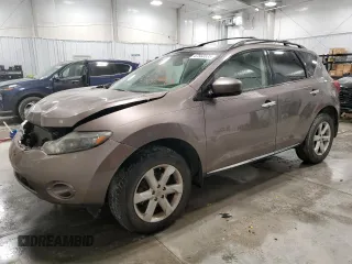 2009 Nissan Murano S with VIN JN8AZ18U79W001961, listed as a Copart auction lot 47560535 with 182,591 mi miles and Clean Title. Bid and sale history available at carsss.com. Image 1.