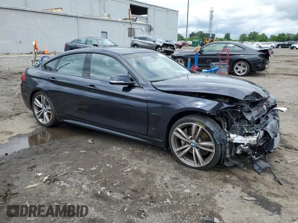 2015 BMW 4 Series 435i with VIN WBA4B1C56FD955408, listed as a Copart auction lot 57146495 with 81,258 mi miles and Salvage title. Bid and sale history available at DreamBid. Image 4.