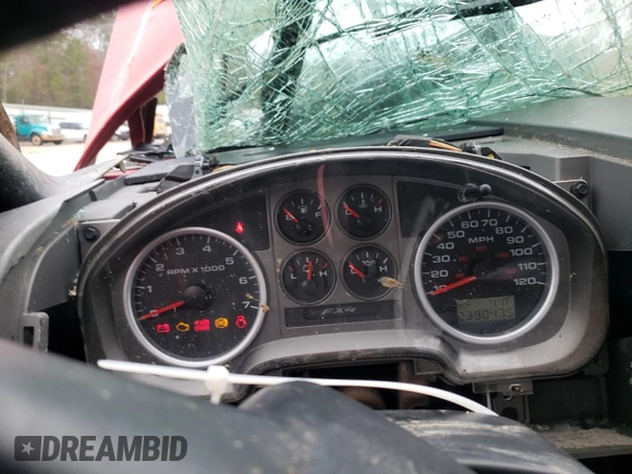 2005 Ford F-150 XLT with VIN 1FTPW14545KD00936, listed as a Copart auction lot 48127085 with 239,043 mi miles and Salvage Title. Bid and sale history available at carsss.com. Image 9.