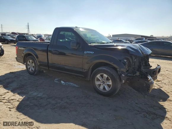2019 Ford F-150 XL with VIN 1FTMF1C54KKE76000, listed as a Copart auction lot 43563765 with 52,601 mi miles and Salvage Title. Bid and sale history available at carsss.com. Image 4.