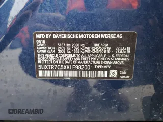 2019 BMW X3 sDrive30i with VIN 5UXTR7C5XKLE98200, listed as a Copart auction lot 44036615 with 75,956 mi miles and Clean Title. Bid and sale history available at carsss.com. Image 13.