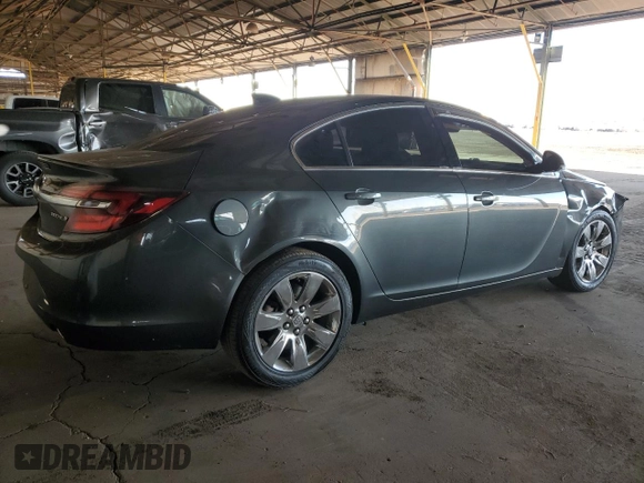 2017 Buick Regal Premium II with VIN 2G4GR5GXXH9136699, listed as a Copart auction lot 81829784 with 53,148 mi miles and Salvage Title. Bid and sale history available at carsss.com. Image 3.