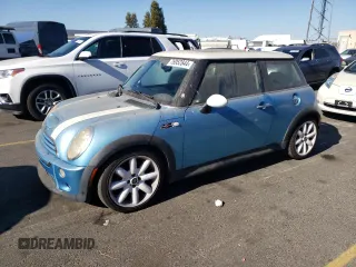 2005 MINI Hardtop S with VIN WMWRE33595TG96655, listed as a Copart auction lot 76952844 with 145,038 mi miles and Clean title. Bid and sale history available at DreamBid. Image 1.