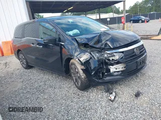 2024 Honda Odyssey EX-L z VIN 5FNRL6H66RB052127, wystawiony jako IAAI lot #42338377 z przebiegiem 39 612 mil mil oraz . Historia ofert i sprzedaży dostępna na DreamBid. Obrazek 1.