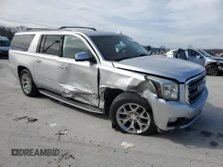 2015 GMC Yukon XL SLT with VIN 1GKS2HKC8FR650082, listed as a Copart auction lot 45049375 with 222,200 mi miles and Salvage Title. Bid and sale history available at carsss.com. Image 4.